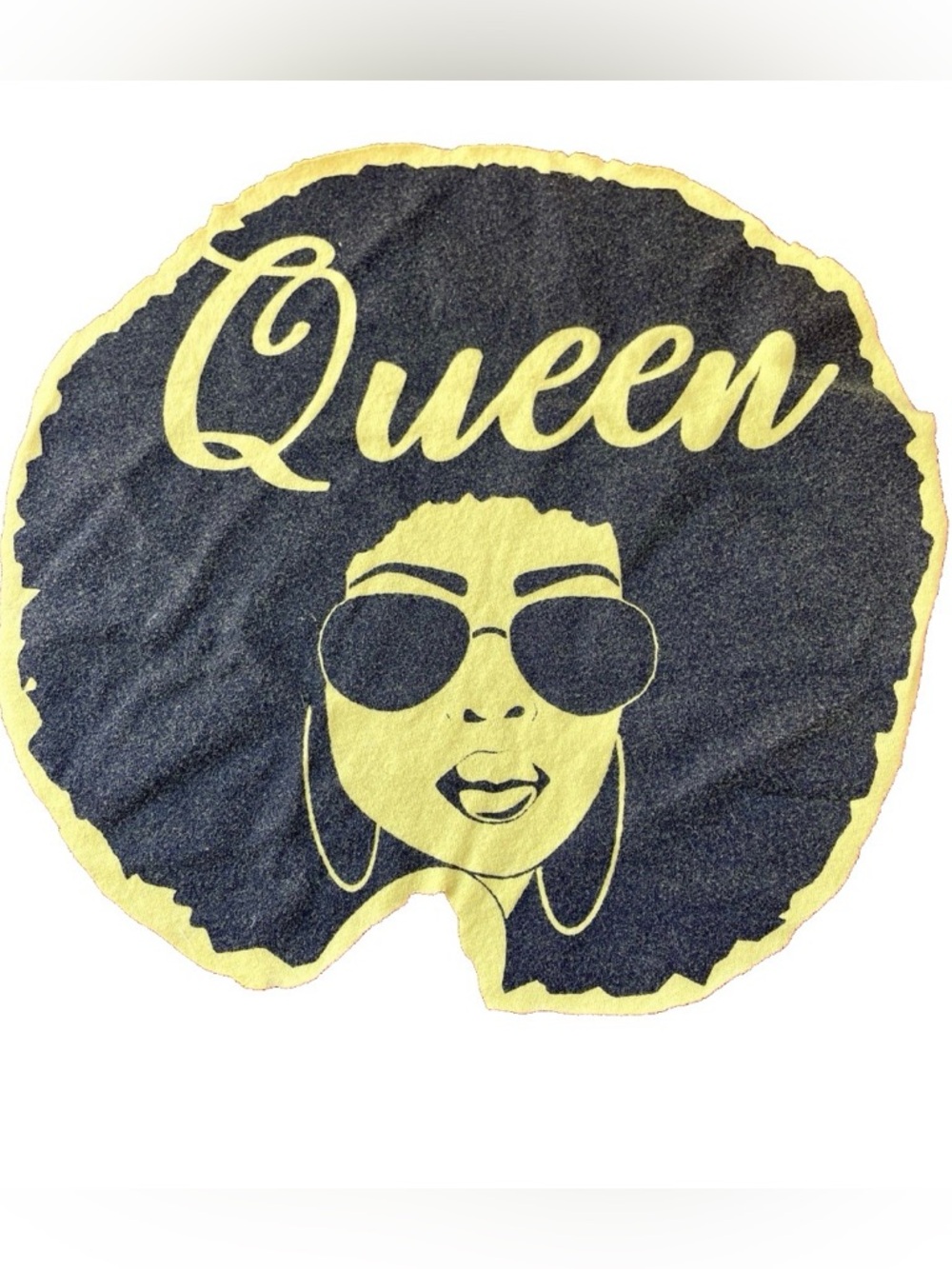 Beautiful QUEEN Cotton Craft FABRIC APPLIQUÉ